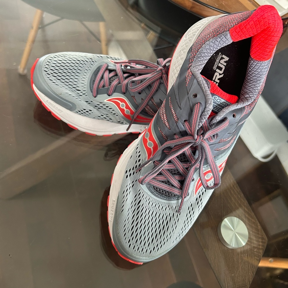 Saucony Ride 10 Grey & Orange